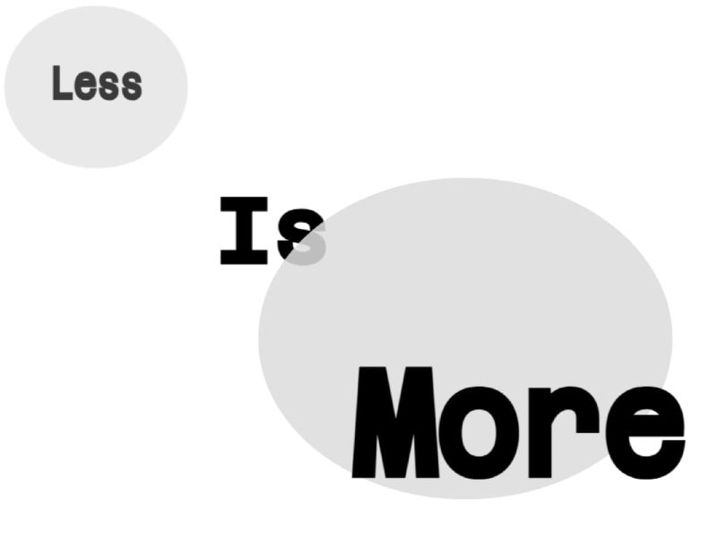 less_is_more logo design
