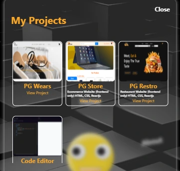 portfolio project section