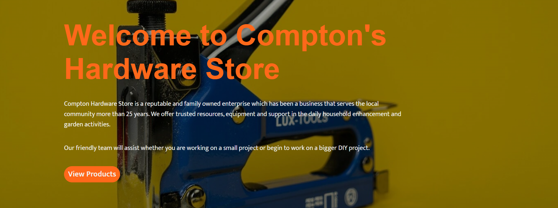 image of small business website